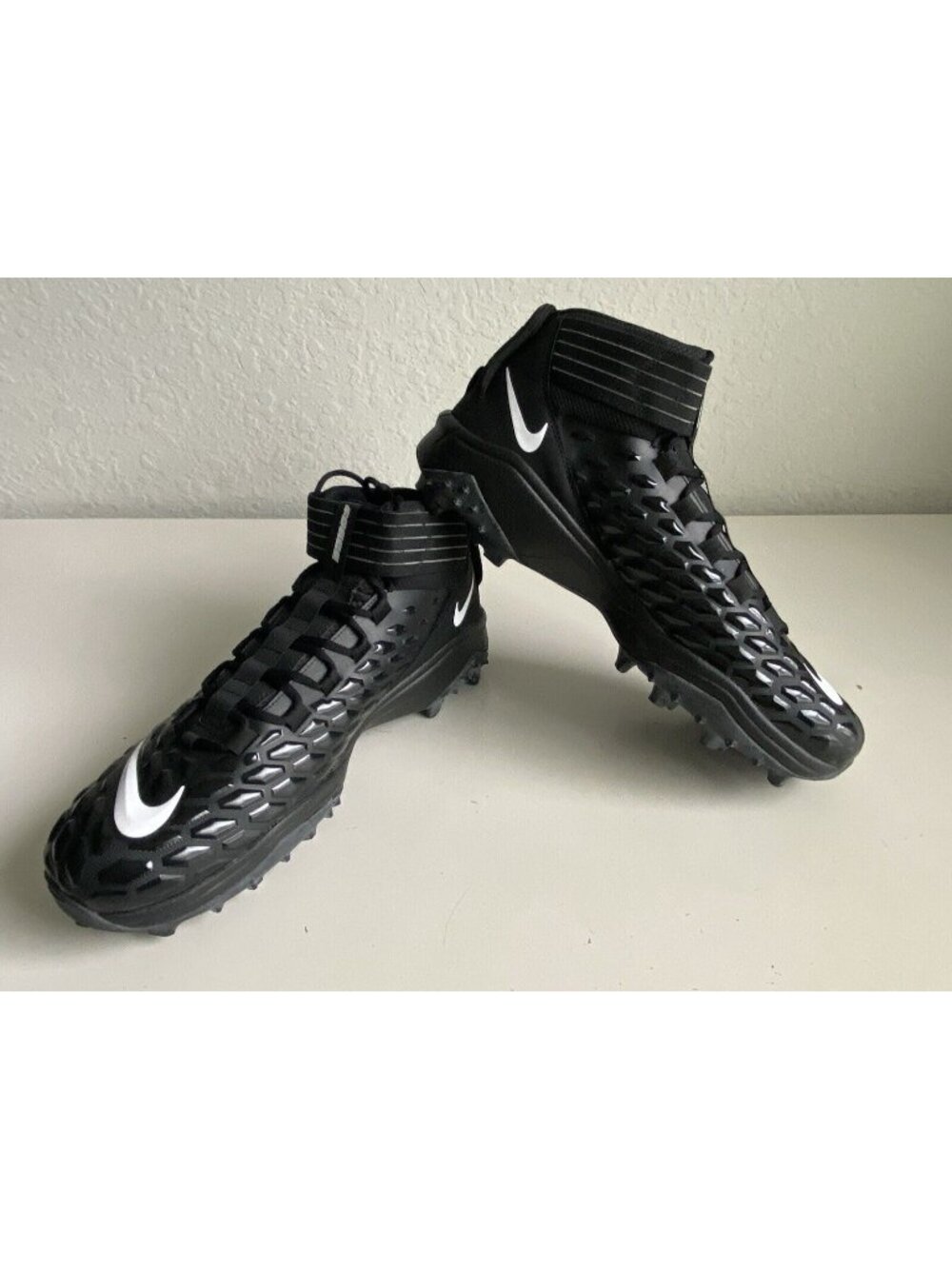Men's‎ Sz 17 Nike Force Savage Pro 2 Shark P Football Cleats Black BV5448-001